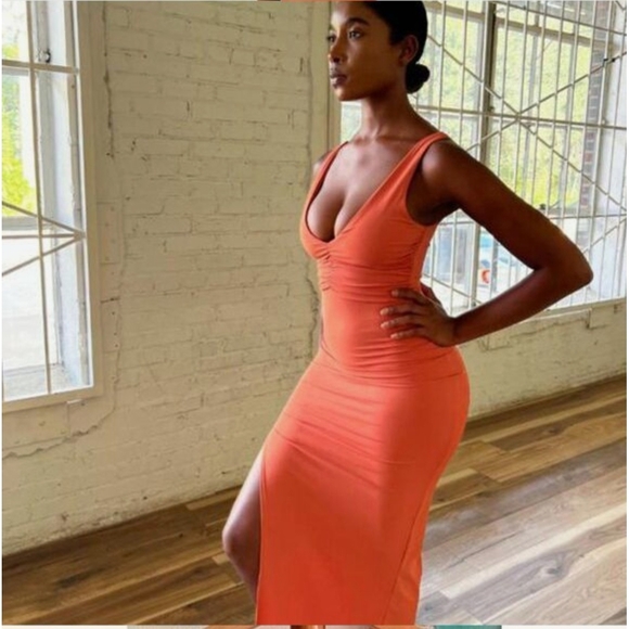 Riot Swim Vibrant Orange Maxi Dress - Picture 1 of 2